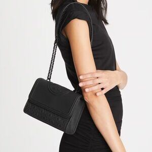 Tory Burch Small Fleming Matte Convertible Shoulder Bag